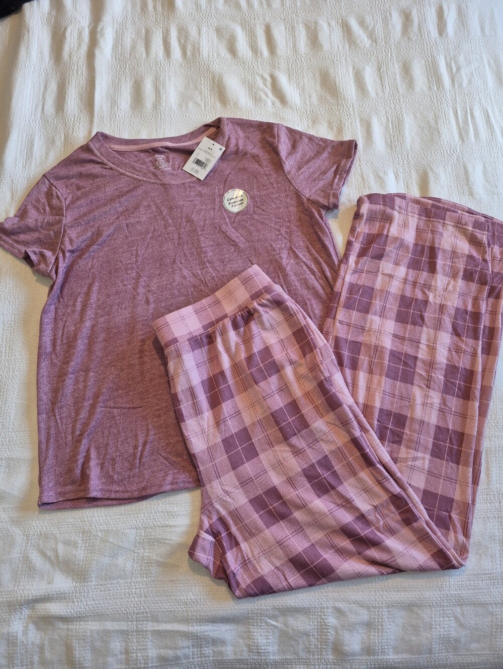 George women's 2 piece pajama lounge set, pink & purple NWT 3 sizes